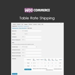 WooCommerce Table Rate Shipping